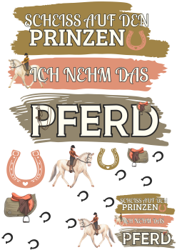 Bügelbild Scheiß auf den Prinzen